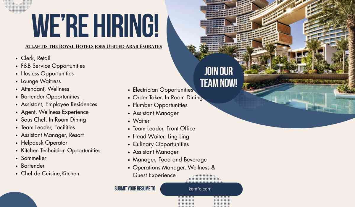 Atlantis the Royal Hotels jobs United Arab Emirates