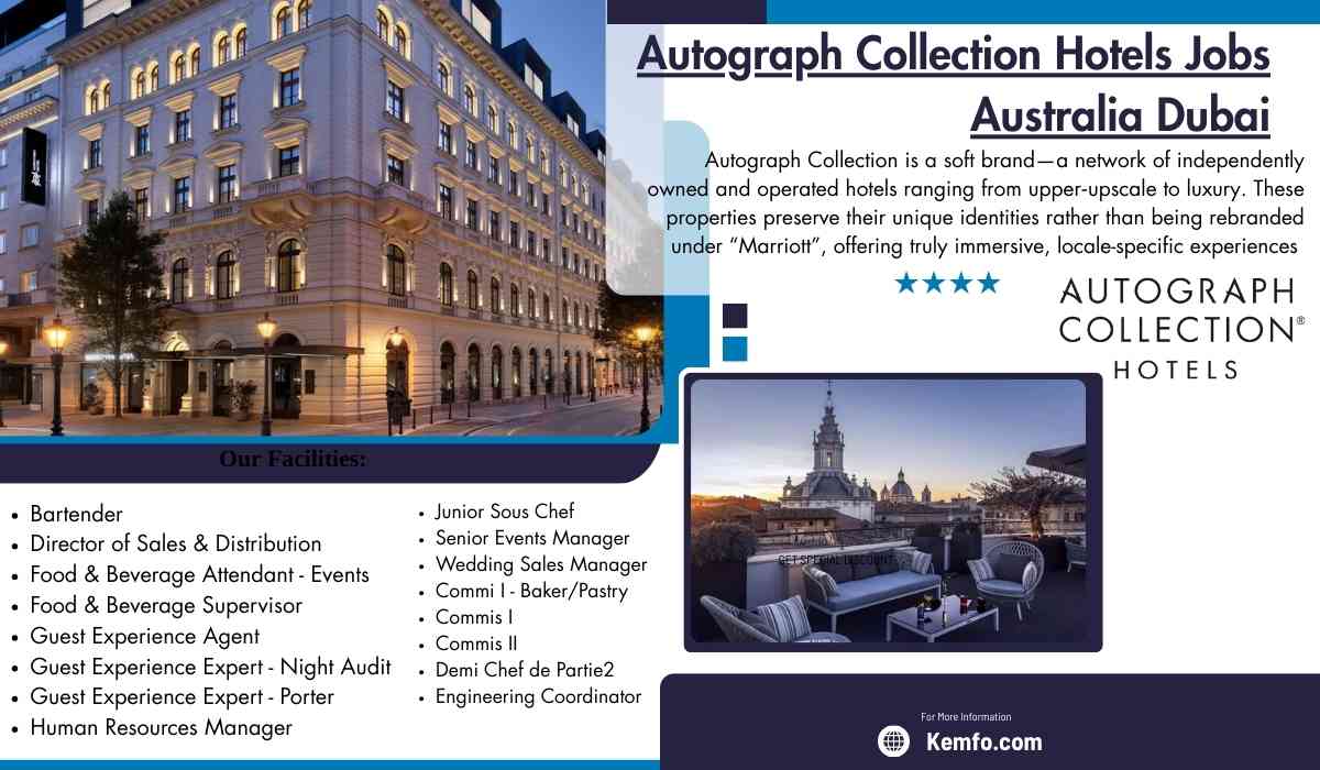 Autograph Collection  Hotels Jobs Australia Dubai