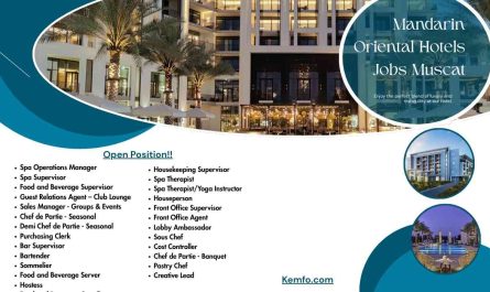 Mandarin Oriental Hotels Jobs Muscat