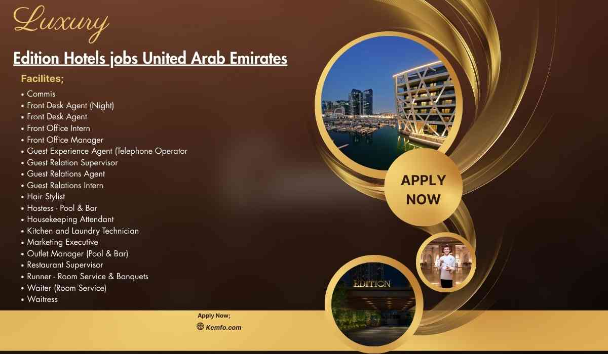 Edition Hotels jobs United Arab Emirates