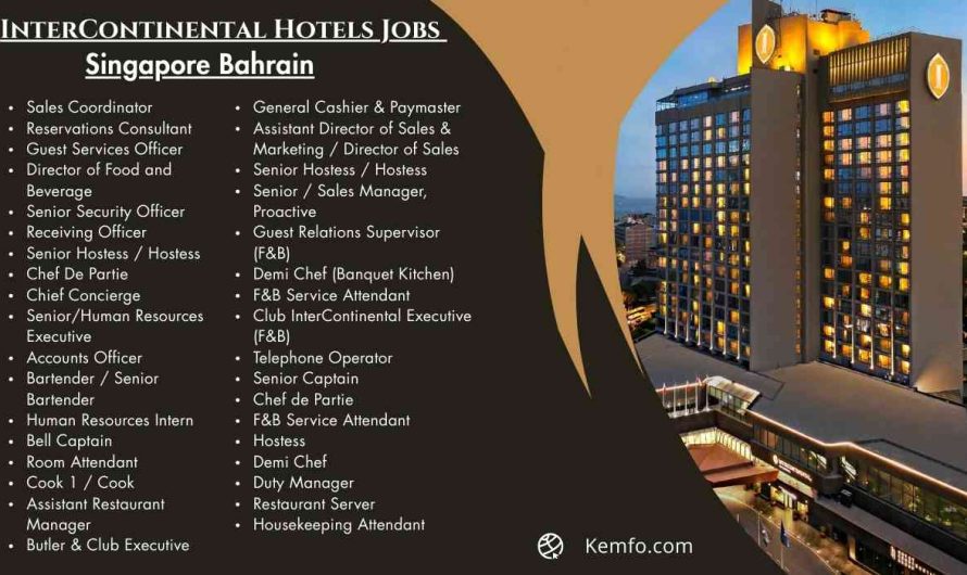 InterContinental Hotels Jobs Singapore Bahrain