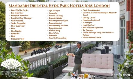 Mandarin Oriental Hyde Park Hotels Jobs London