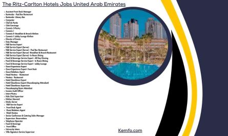 The Ritz-Carlton Hotels Jobs United Arab Emirates