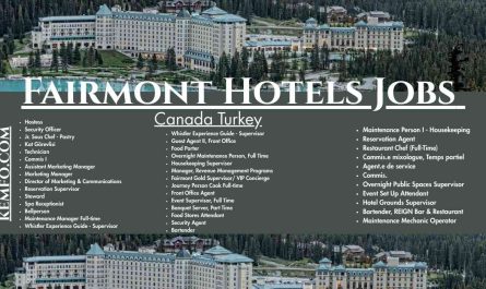 Fairmont  Hotels Jobs Canada Turkey