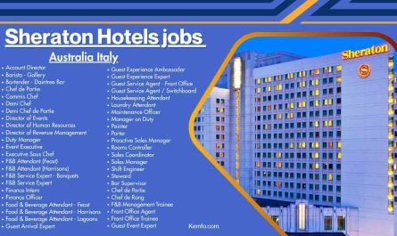 Sheraton Hotels jobs Australia Italy